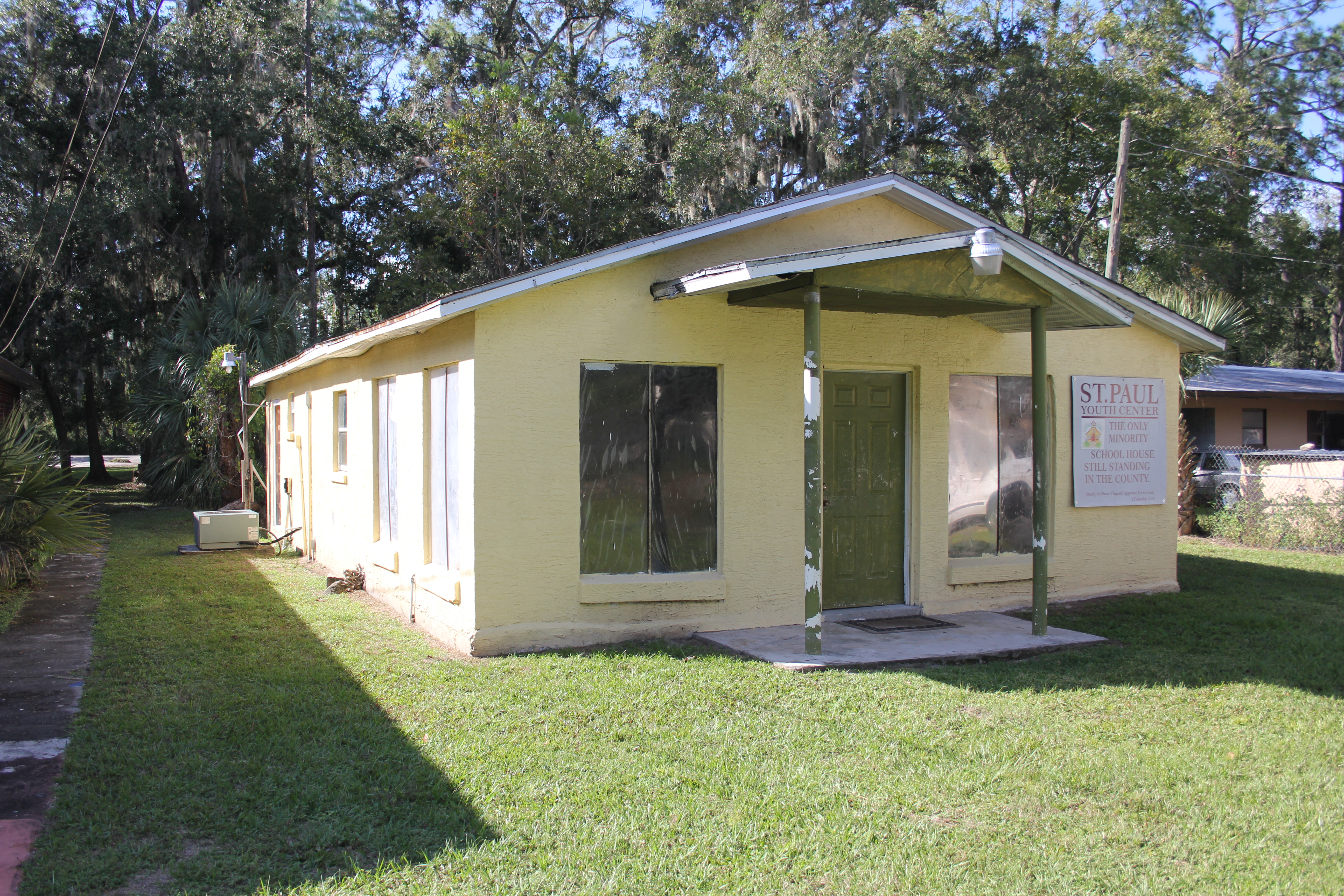 Florida one-room schoolhouse, era-representative of the 1898 Cape Canaveral school.