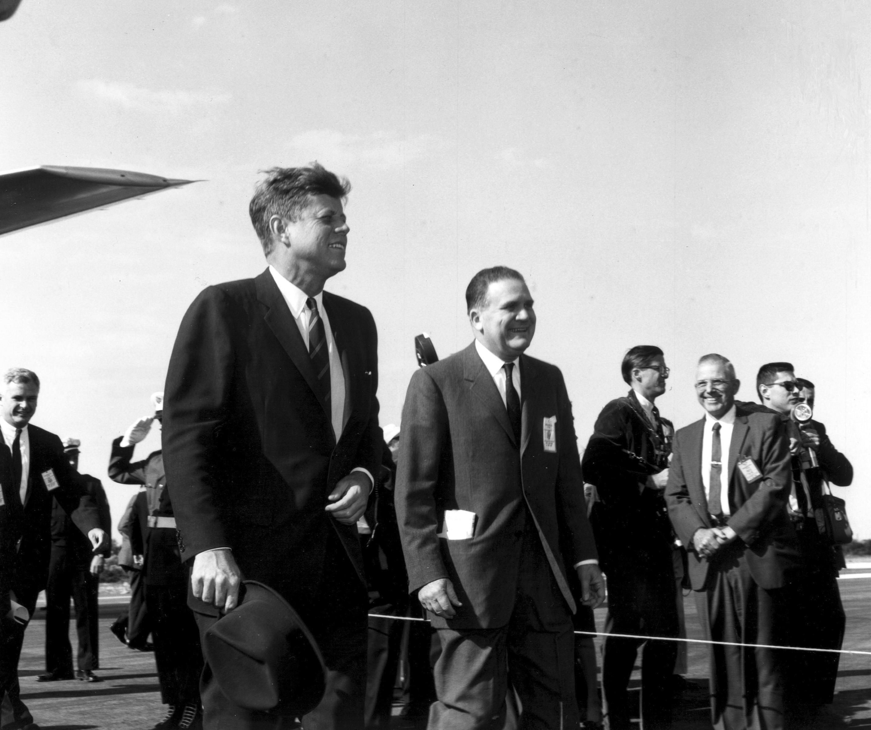 JFK visits Cape Canaveral in November 1963, six days before his assassination in Dallas.